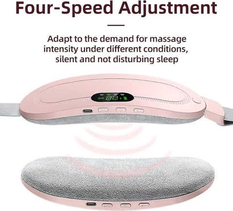 Heating Pad women Period Pain Cramp Relief Belt -Portable Menstrual Heating Pad, Heated Belly Belt for Menstrual Cramp Relief with 3 Heat Levels and 4 Modes