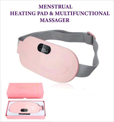 Heating Pad women Period Pain Cramp Relief Belt -Portable Menstrual Heating Pad, Heated Belly Belt for Menstrual Cramp Relief with 3 Heat Levels and 4 Modes